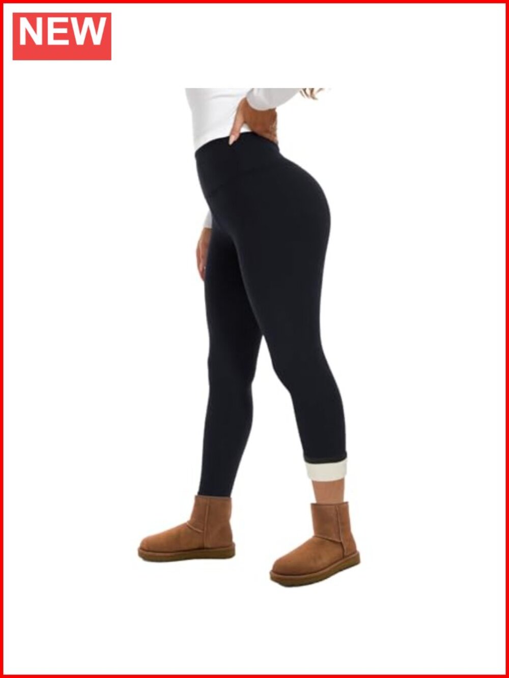 Fleece Lined High Waist Thermal Leggings Women Winter Yoga Pants Tummy Control